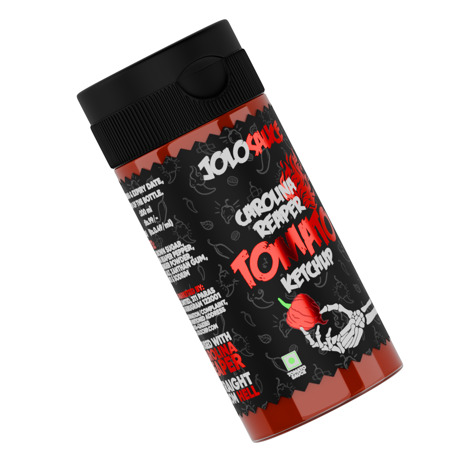 JOLOSAUCE CAROLINA REAPER INFUSED TOMATO KETCHUP